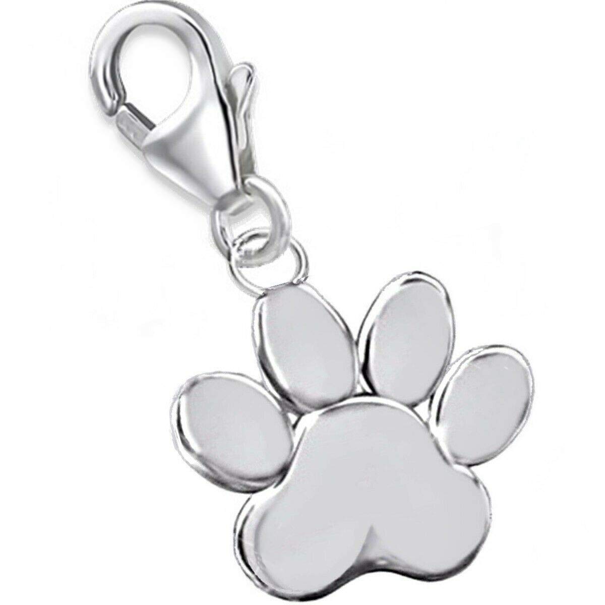GH1A paw charm pendant for charm bracelet paw 925 sterling silver girl ladies