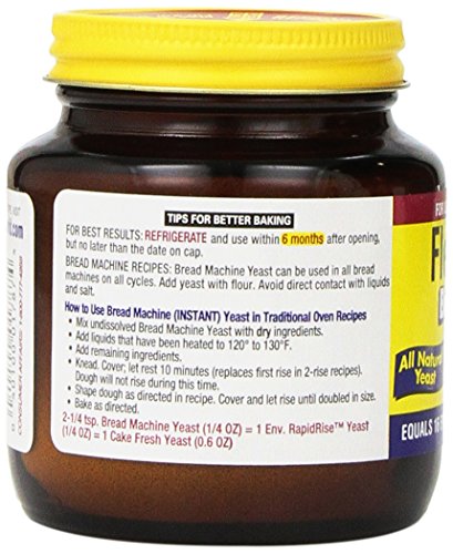 Fleischmann's Yeast for Bread Machines, 4-ounce Jars (Pack of 1) - Thumbnail 4