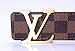 Brown-Gold fashion leather metal buckle belt(110cm)