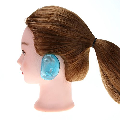 Ear Cover Ear Protection Hair Dye Shield Protect Pro Salon Clear Silicone 1 Pair/set - Thumbnail 2