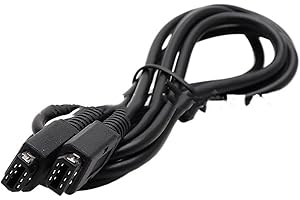 Link Cable 1.2m Replacement for Gameboy Color GBC Gameboy Pocket GBP 2 Player Connection Cord 6Pin Black