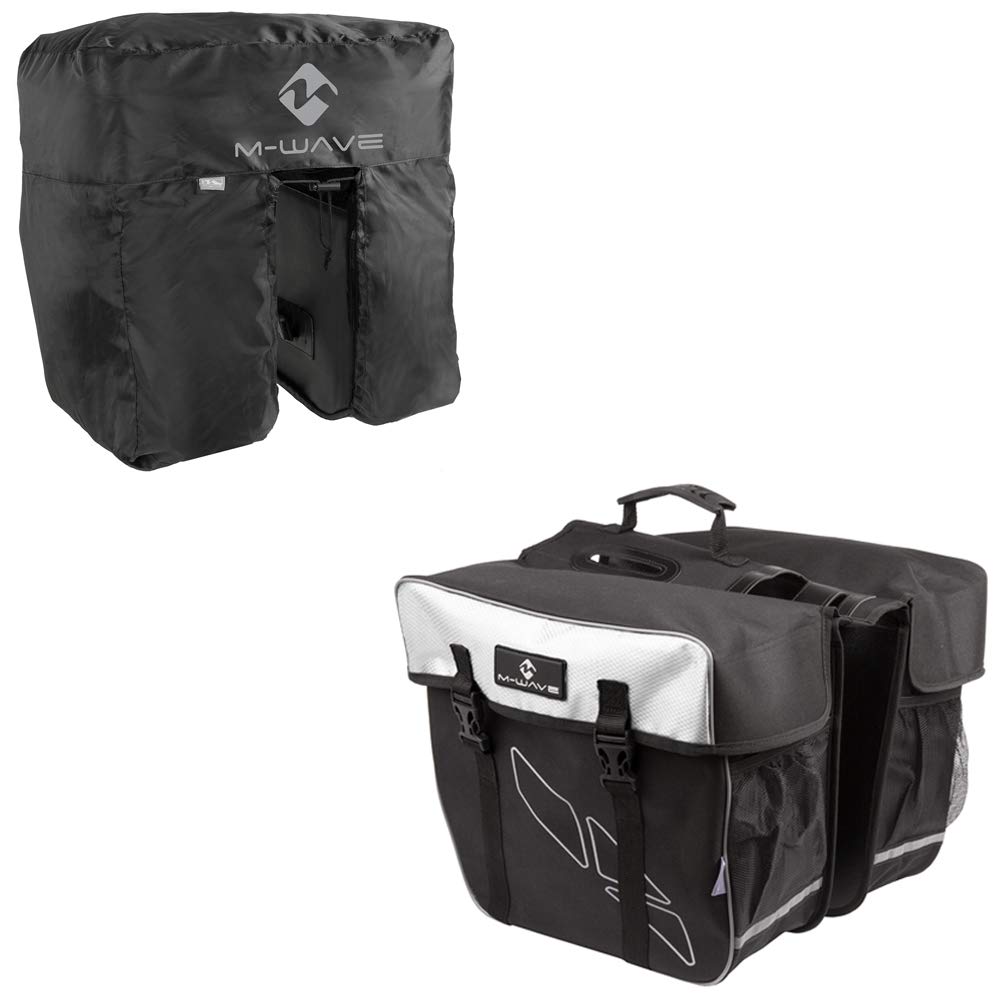 M-Wave Rear pannier bag incl. rain cover, 30 litres