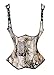 SHAPERX Camellias Steel Boned Steampunk Map Underbust Corset Waist Training Cincher, SZ1943-XL