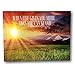 BANBERRY DESIGNS Lighted Inspirational Canvas Print with the Message When Life Gives You More Than You Can Stand...Kneel - LED Wall Art - 16