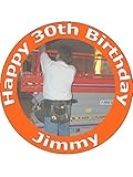7.5" Electrician Edible Image Cake Toppers