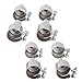 8pcs Stainless Steel Heat Resisting Nozzles for 850 852D 898 858 Hot Air Gun Soldering Station Nozzle Tips Tool