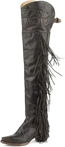 gray over the knee boot