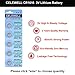 CELEWELL CR1220 5-Pack 3V Lithium Battery 40mAh for LED Light/Bracelet/Flashlight【5-Year Warranty】