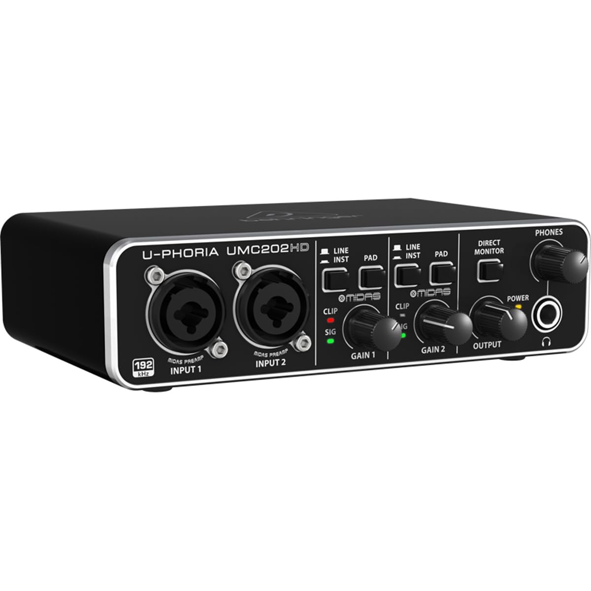 Behringer UMC202HD Audiophile 2x2, 24-Bit/192 kHz