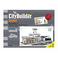 The CityBuilder Airport & Hanger Cardboard Model Making Kit - O Scale Model Railroad Building