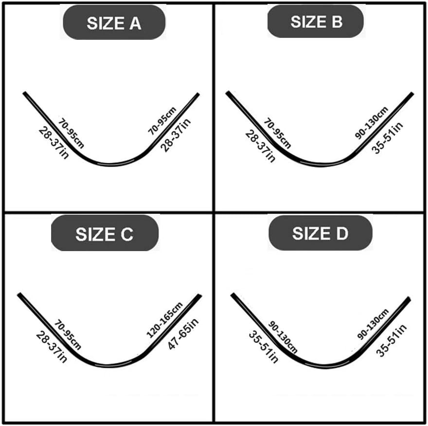 HJHY@ Barra Cortina Ducha Extensible Curva en L Barra Cortina Ducha