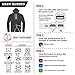 Dr.Qiiwi Men's & Women's Outdoor Heated Hoodie, Soft Lightweight Full-Zip Hooded Jacket for Cold Weather with Quick-Heating System