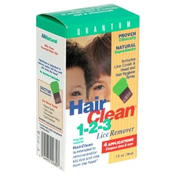 Amazon Com Hair Clean 1 2 3 Lice Remover 4 Applications 1