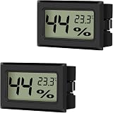 EEEKit 2 Pack LCD Digital Hygrometer Thermometer Humidity Gauge - -50 to 70°C