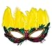 4E's Novelty Mardi Gras Mask Bulk Pack of 24 Fantasy Feather Masks 12 Assorted Styles, Masquerade Masks for Mardi Gras Party Favors for Man and Women