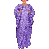 HD Women's Solid Color Lace Kaftan Dress Embroidery Rhinestone Evening Party Gown Plus Size