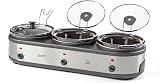 Quest Triple Slow Cooker Buffet Server 7.5L 3 x 2.5L Ceramic Pots view 1
