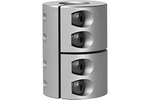 Sinoblu Rigid Coupling D32 x L45 12mm to 16mm Bore Aluminum Clamp Shaft Coupler with M5 Screws for Servo Stepper Motor Connector CNC Machine 3D Printers for High-Precision Applications