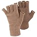 FLOSO® Ladies/Womens Winter Fingerless Gloves (One Size) (Black)