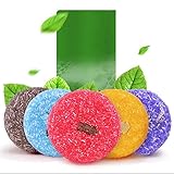 Malcam Shampoo Bar Shampoo Soap with Plant Essential Oil - Organic seaweed Soap Bar for Nourishing Hair - Various Fragrances Plant essence Shampoo & Conditioner 100% Natural Handmade - Black