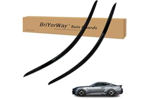BriYorWay Vent Shades Rain Guards for Ford Mustang 2015 2016 2017 2018 2019 2020 2021 2022 2023 2024 Accessories, for Mustang Window Deflectors Window Visors