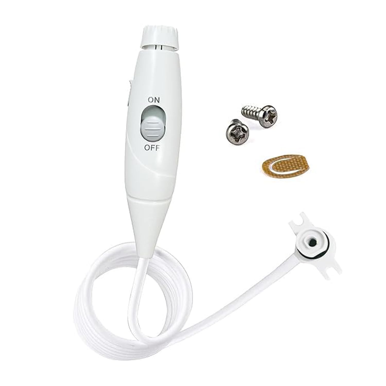 Photo 1 of Flosser Replacement Handle Standard Water Hose Plastic Handle with Water Flosser Replacement Jet Tip Compatible with WP-100 WP-300 WP-660 WP-900, Pack of 1 Handle Hose (Grey)