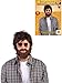 Brown Hangover Wig & Beard