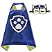 Whoopgifts Superhero Costumes Satin Cape with Felt Mask For Kids, 70cm x 70cm (Chase)