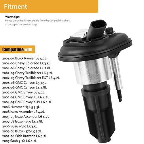 AM Autoparts Ignition Coil & Spark Plug Kit – Direct Fit For Trailblazer Envoy 4.2L (6 Coils + 6 Plugs)
