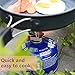 Joyard Portable Backpacking Camp Stove Pocket Butane Burner with Piezo Ignition, a Must-have for Camping and Bug out Gear, Emergency, Hiking, and Hunting Trips for a Meal for 1-3 People