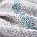 Wake In Cloud - Gray Duvet Cover Set, Reversible with Grey Black Teal Turquoise, Soft Microfiber Bedding with Zipper Closure (3pcs, King Size)
