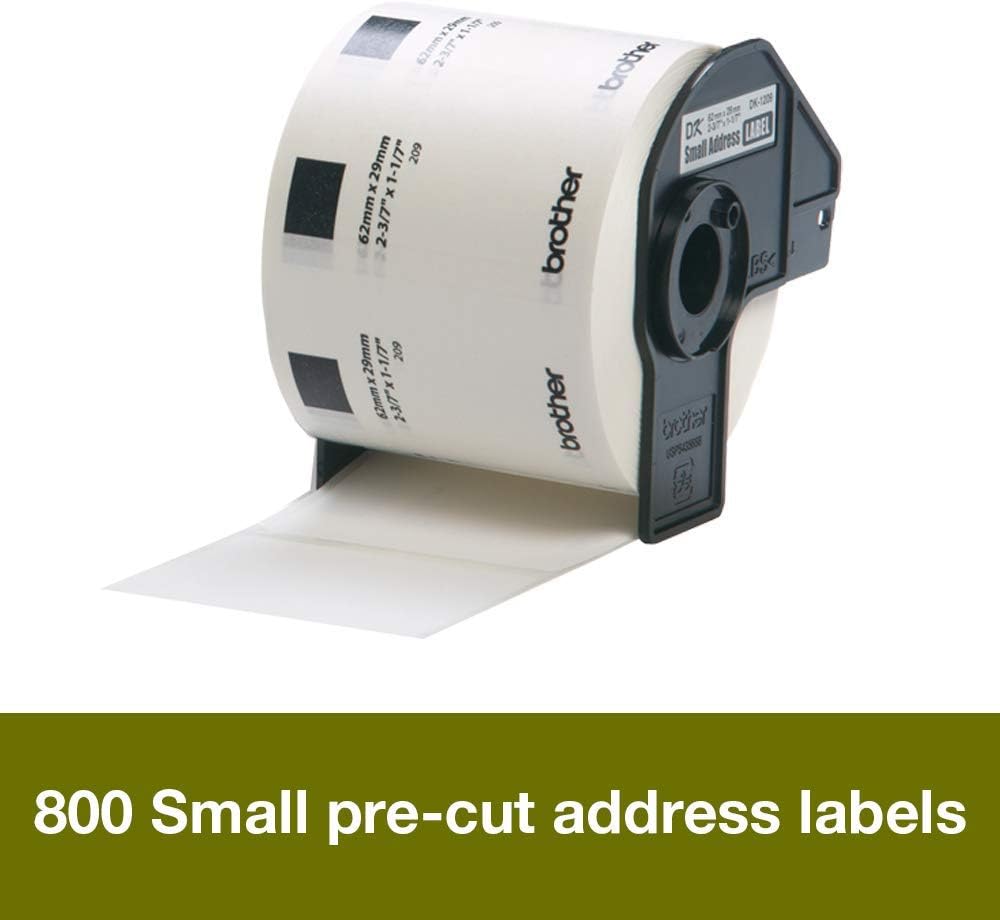 brother 209 label size