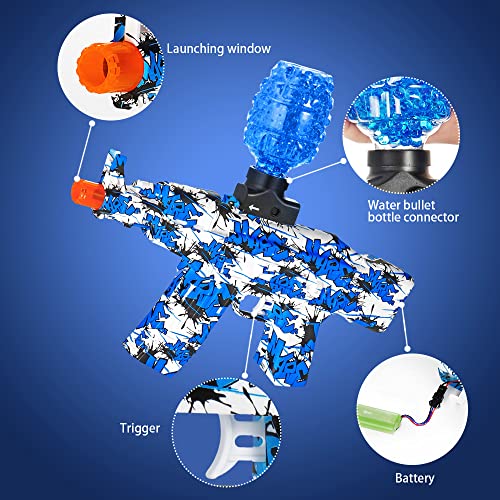 Electric Gel Ball Blaster, QUSLITREL Full Auto Splatter Ball Blasters