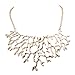 Jane Stone Fashion Vintage Golden Jewelry Tree Branch Necklace Modern Choker Jewelry Trendy Collar Necklaces Top Selling Women's Jewelry(Fn0738)