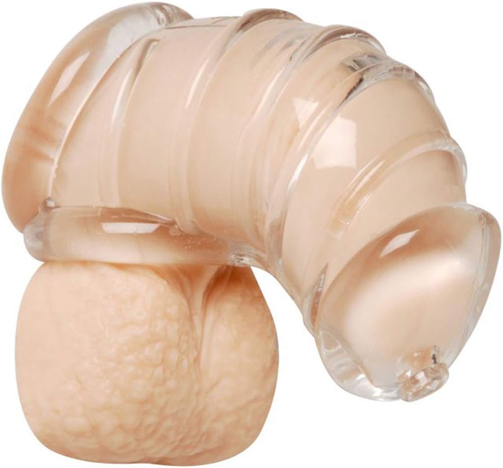 Detained Soft Body Chastity Cage, Transparent - Image 3