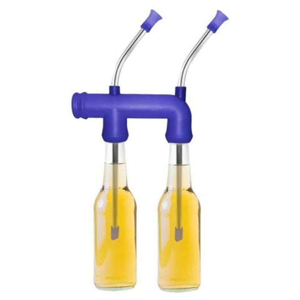 J-ouuo Beer Snorkel Double Beer Snorkel Dispenser for College Parties Birthdays Christmas New Year Party