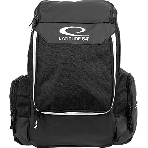 Latitude 64 Core Disc Golf Backpack - Holds Up to 20 Discs - Lightweight and Compact Disc Golf Backpack (Black) - Thumbnail 2