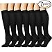 7 Pairs Compression Socks For Women and Men - Best Medical, Nursing, for Running, Athletic, Edema, Diabetic, Varicose Veins, Travel, Pregnancy & Maternity - 15-20mmHg