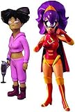 Futurama Toynami Series 6 Set of Both Action Figures (Leela as Cluberella and Amy Wong)