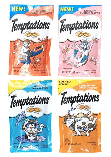 Temptations Cat Treats Variety Pack Bundle of 4