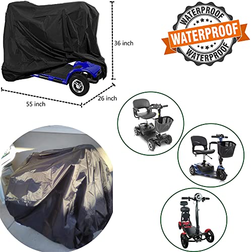 Sqodok Scooter Cover Mobility Wheelchair Accessories Waterproof