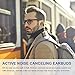 Active Noise Cancelling Bluetooth Earphones with Microphone, Zhicity Bluetooth V4.1 Wireless Headphones in Ear Earbuds Deep Bass HiFi Stereo Sound, 8 Hrs Playtime for Travel, Work (Black)thumb 1