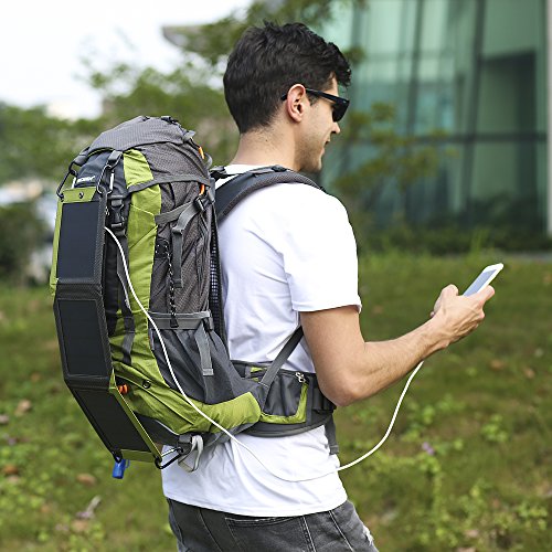 ECEEN-Hiking-Backpack-Removable-Frame-Pack-10W-Foldable-Solar-Phone-Charger-10000mAH-Battery-Pack-2L-Water-Bladder-Rain-Cover-Camping-Mountaineering-Climbing-Voyage-Outdoor-Sports