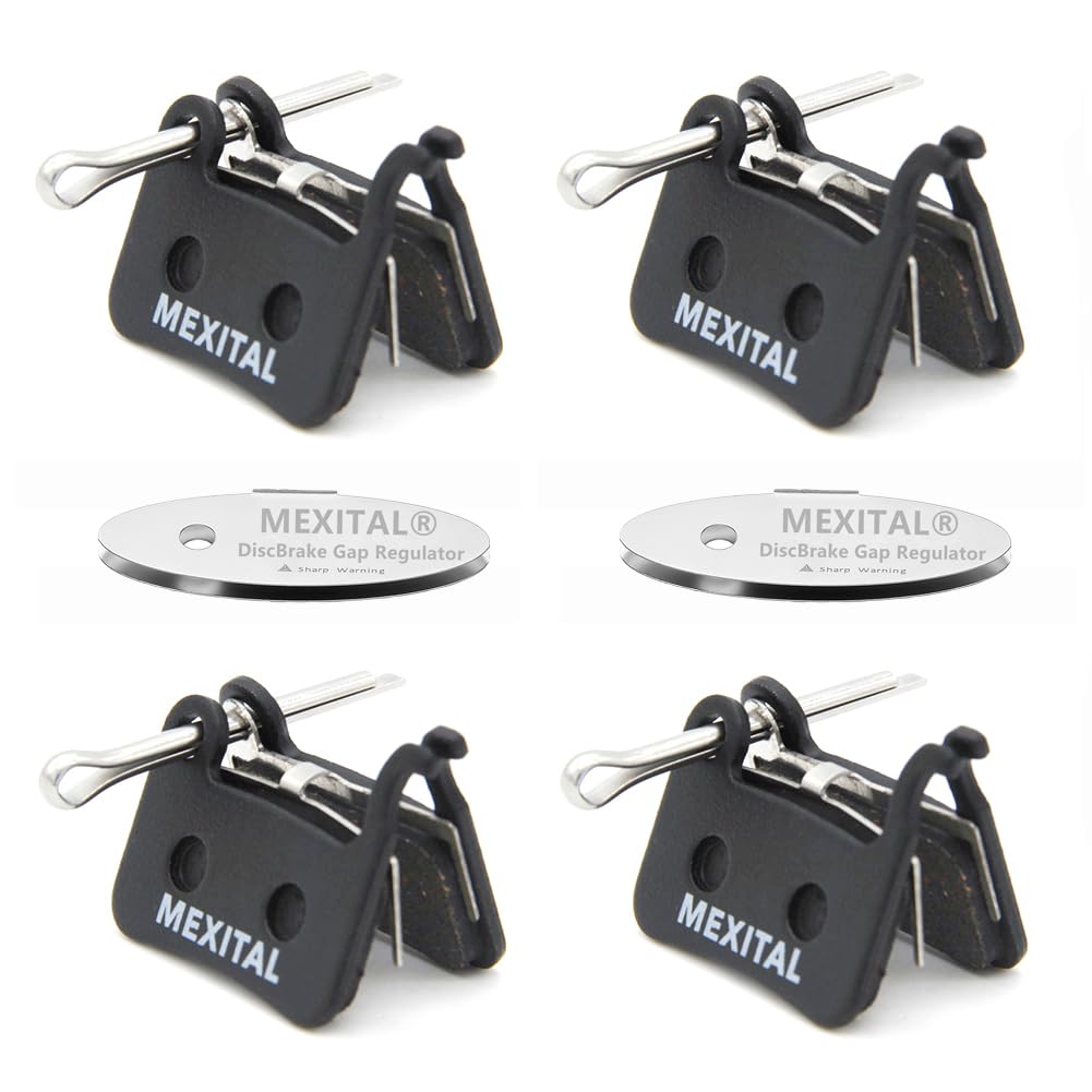 MEXITAL 4 pairs Disc Brake Pads fit for LX M585 Deore M505 M535 M545 M595 M596 Hone M601 SLX M665 XT M765 M775 M776 SAINT M800 XTR M965 M966 M975 BR-R505 S501 S500 T665 T605