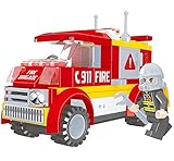 Fire brigade special fire truck 96pc ausini Educational Building Blocks Set – Best Gift for Boys and Girls