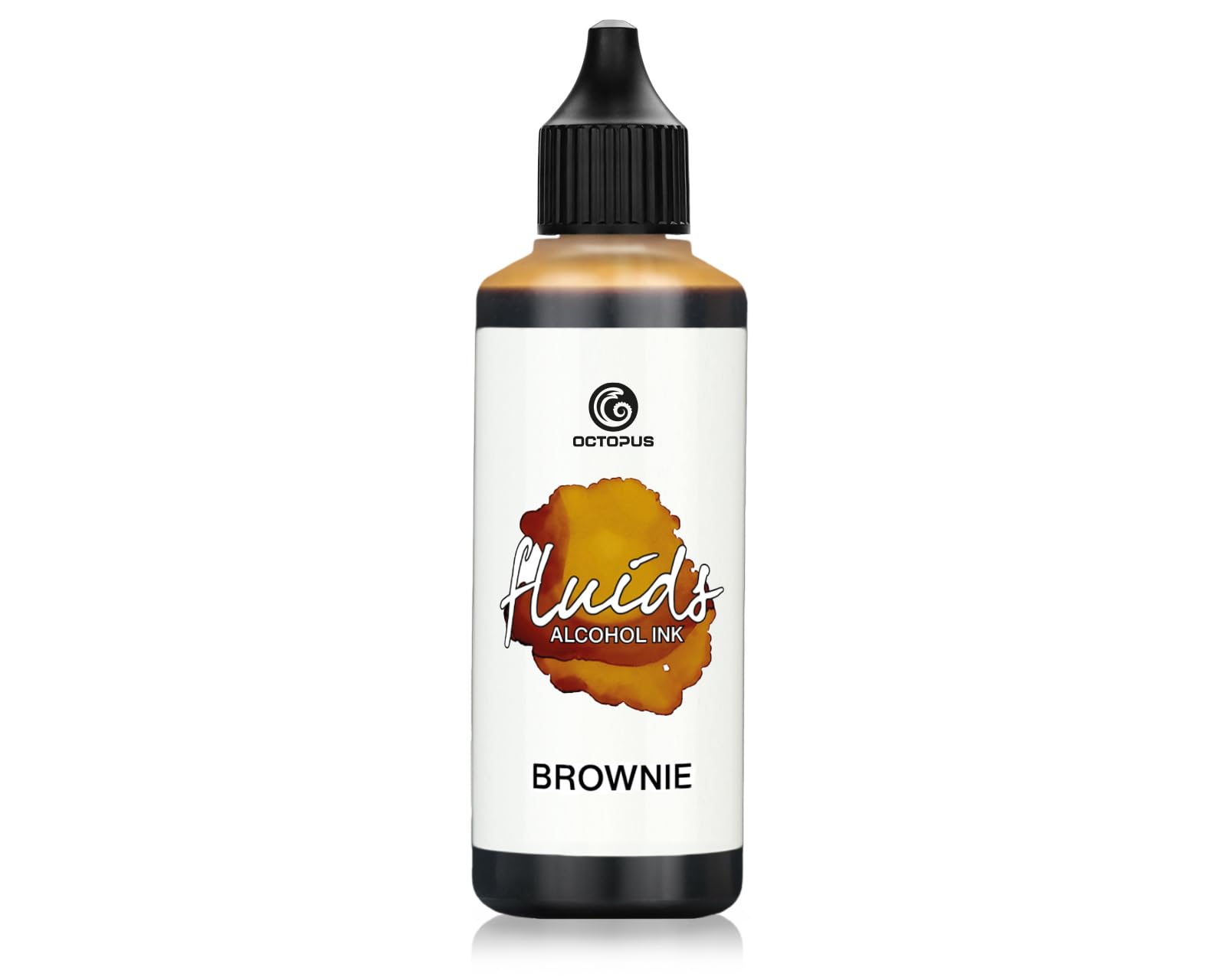 100 ml Fluids Alcohol Ink Brownie for Fluid Art and Resin, Brown