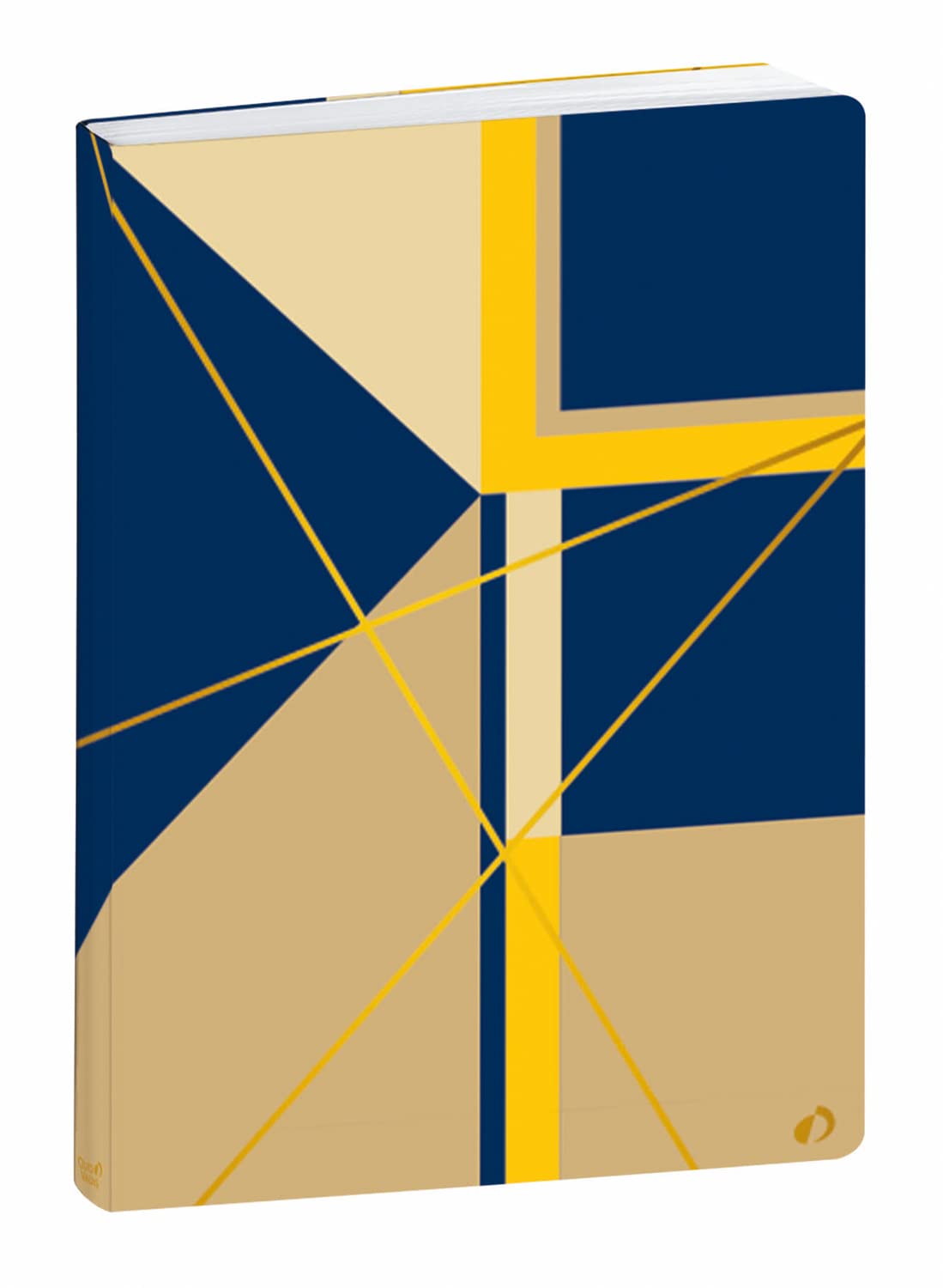 Quo Vadis Nova Notebook 21 Dots Ruled 15 x 21 cm Navy Yellow