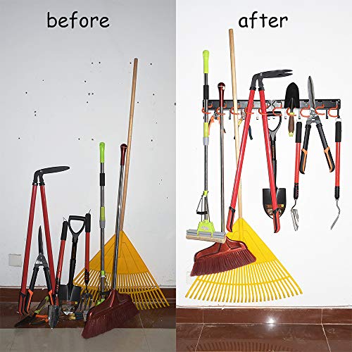 All Metal Garden Tool Organizer,Garage Organizer,Adjustable Storage