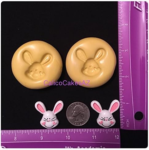 Easter Bunny Face Fondant Mold Set Chocolate Gumpaste