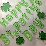 Happy St. Patty's Saint Patrick's Day Shamrock Green Gel Window Clings 22 Count